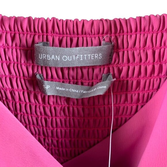 NWT Urban Outfitters Pink Silky QUINN Strappy Wrap Dress Size Small - Picture 7 of 9